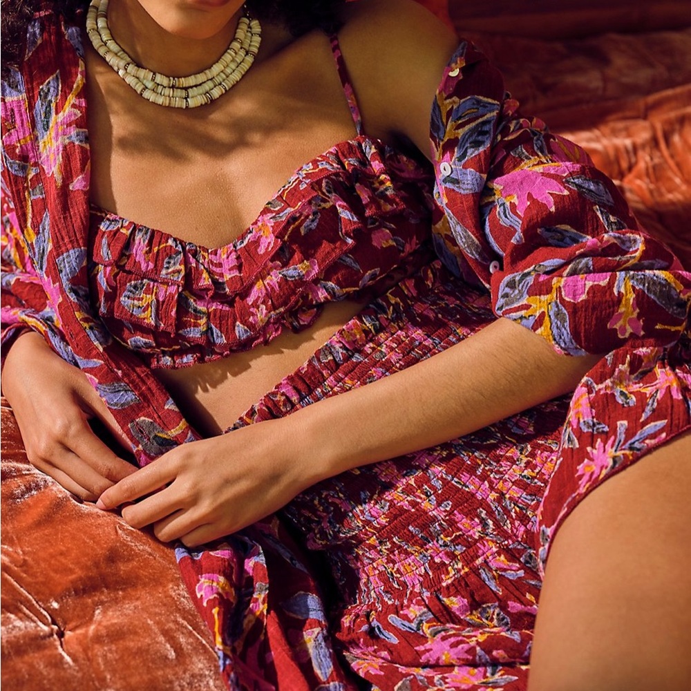 Brand new with tags Free People Intimately Bali Painterly Tropic Set